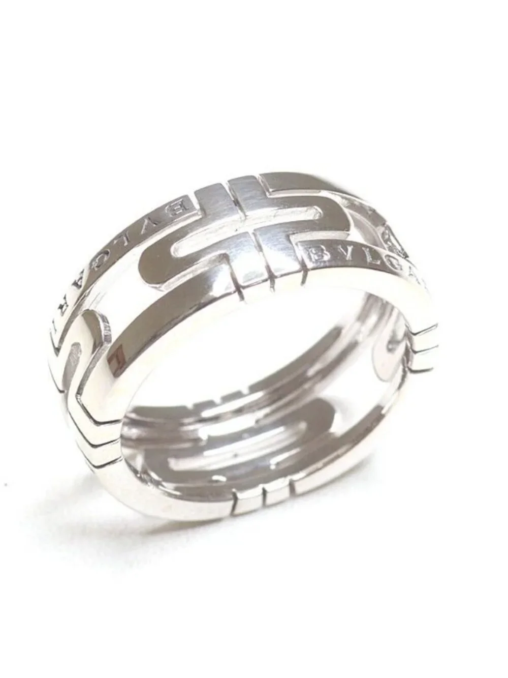 Bvlgari Parentesi Ring 18K White Gold 56